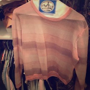 Vtg. Opening ceremony sheer sweater